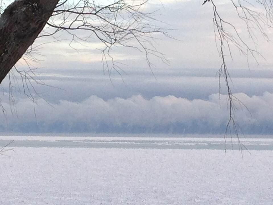 Arctic Sea Smoke over Lake Ontario. Air temp +6F.