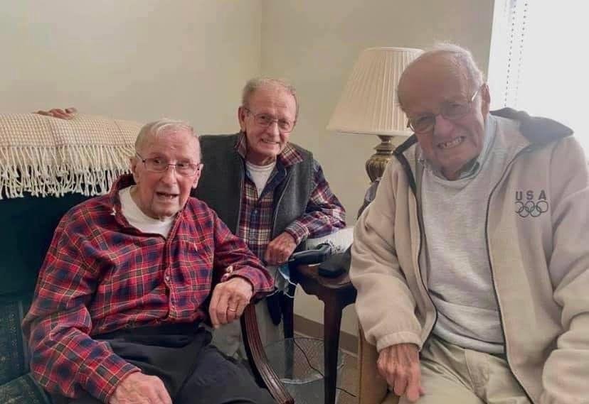 Happy 85th birthday Dad (with Uncle John and Uncle Bernard in this picture from Veteran’s Day) Love you and Mum to the moon and back.