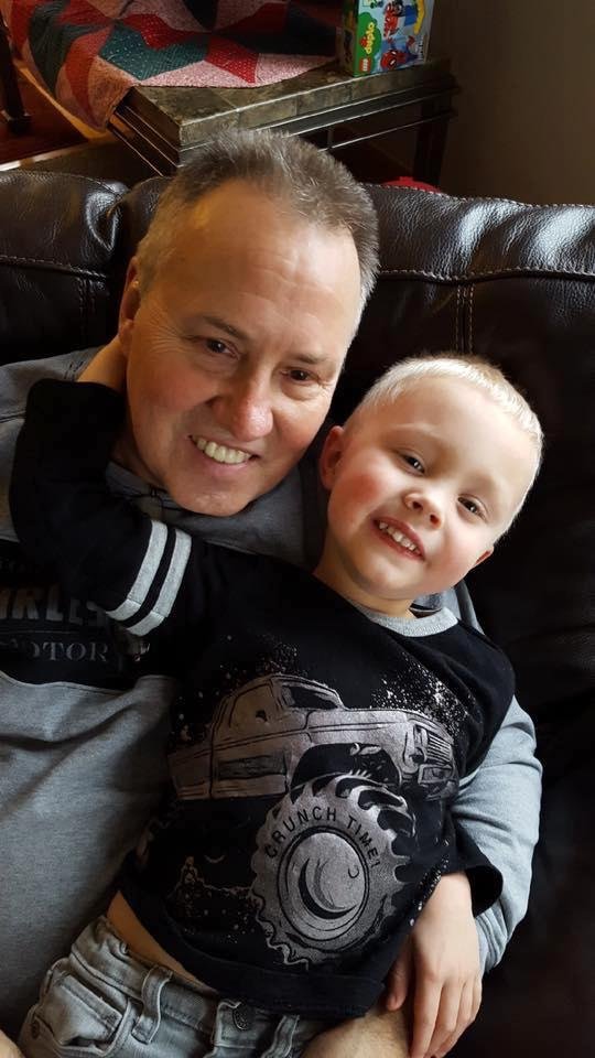 My terrific grandson Maddox and me just hanging out over the holidays.