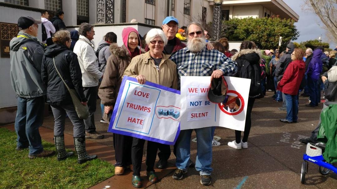 The situation looks so bad--it's good! People are waking up. Many folks are on the march. Who cares about the weather- we stick together!