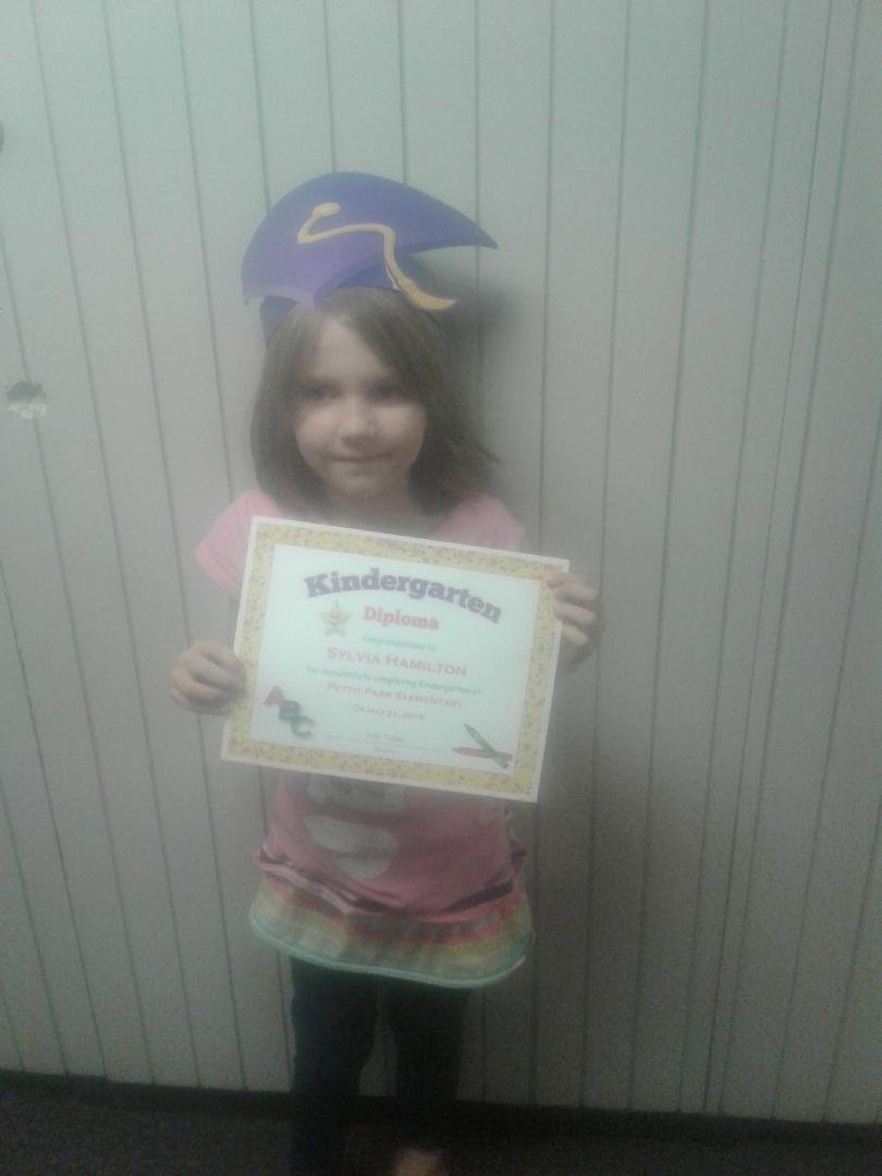 Sylvia Hamilton  kindergarten  graduation