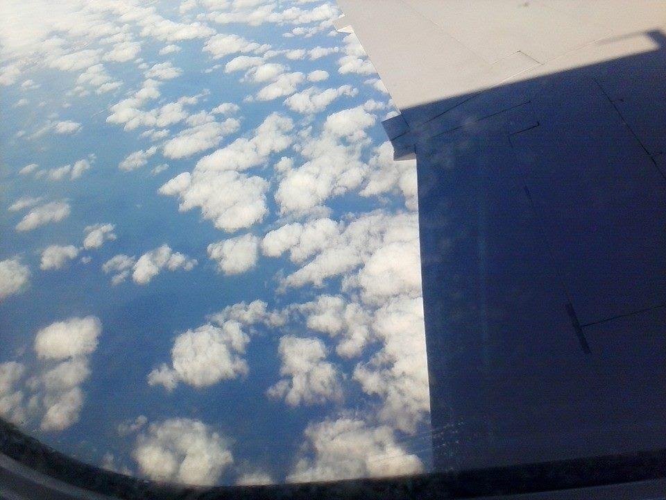 Over Lake Michigan.
