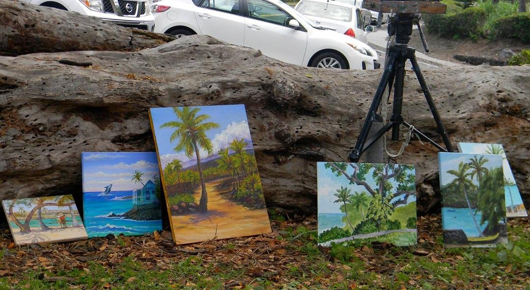 West Hawaii Pleinair Painters May 20th session