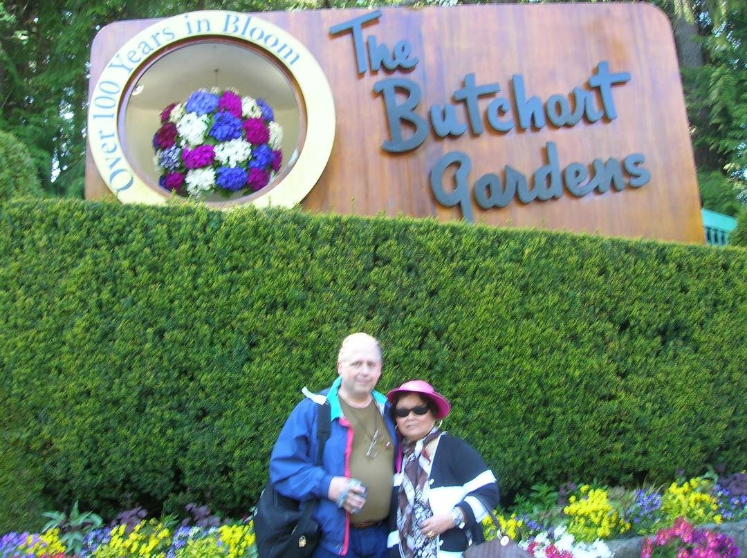 Entrance to the famous Butchart Gardens