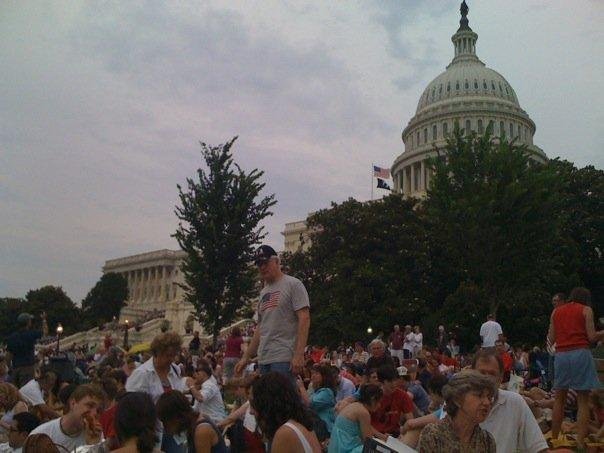 Lots of people at the US Capital