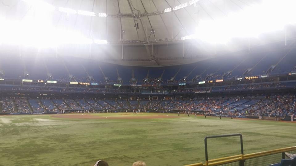 Orioles at the Rays...Orange and black running in my blood tonight!