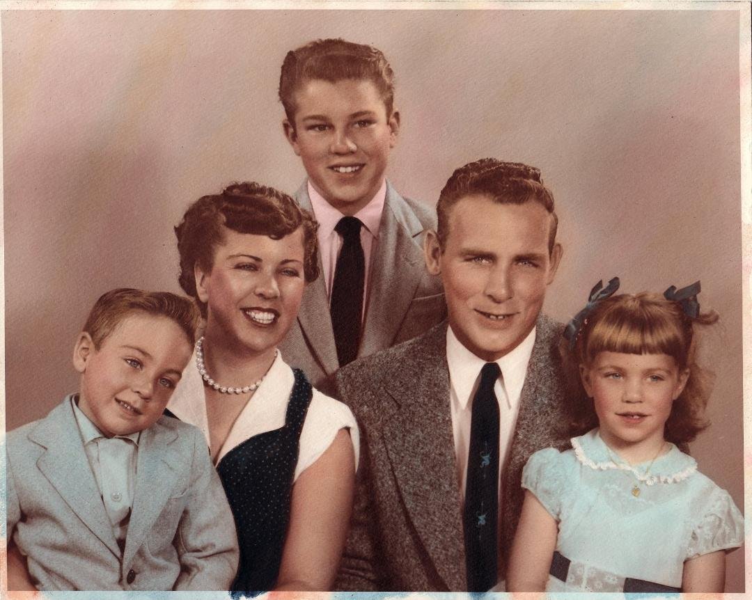 The Johnson family around 1956