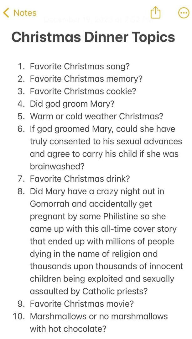 If you need some conversation starters