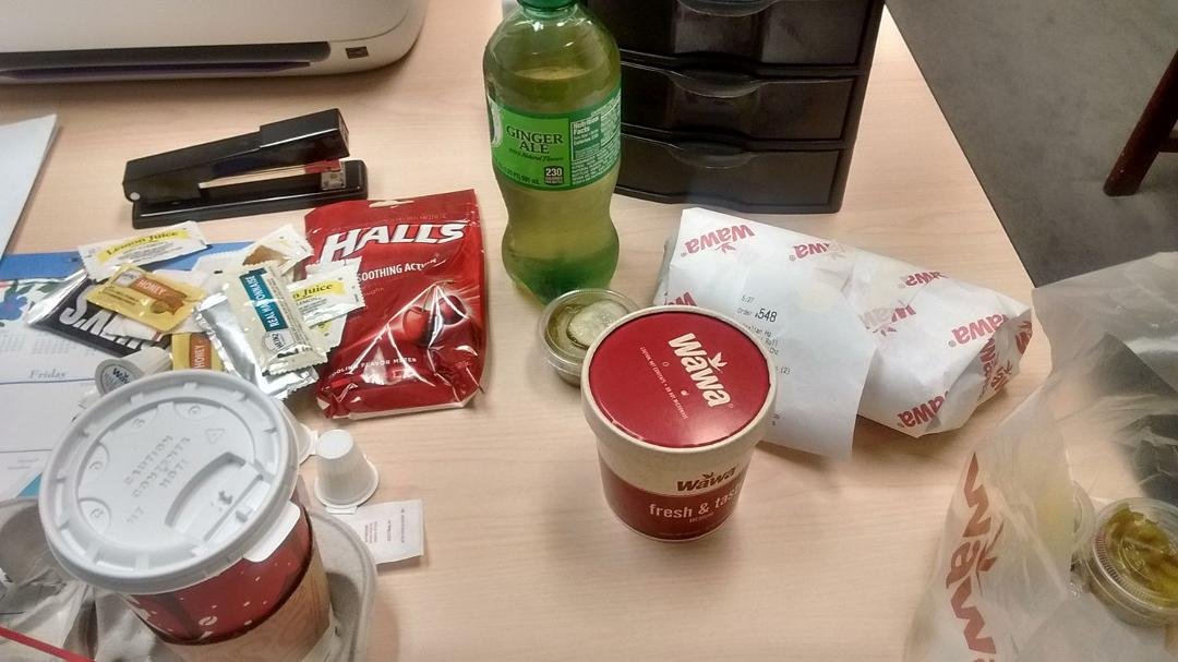 My girls do love me! Stuck at work sick, and forgot my lunch at home. Then this happens! Thank you both so very much!