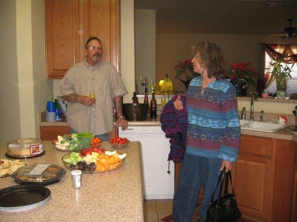 New Years Day at Barbara and Lee Taylor's' house. Can't miss those awesome black-eyed peas.