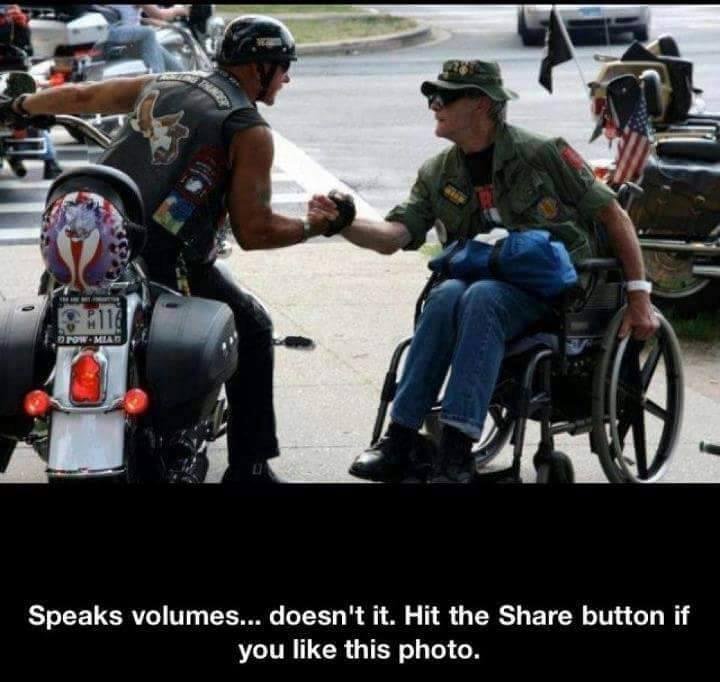True warriors know each other.  It doesn't matter who they are or what they do.  They are brothers in blood.  It never leaves and it is always true.
