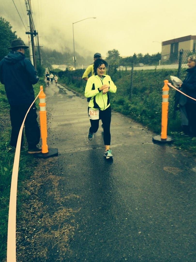 Hey Darla
Here you are rocketing across the finish line,, holding off a last second challenge ! You rock!