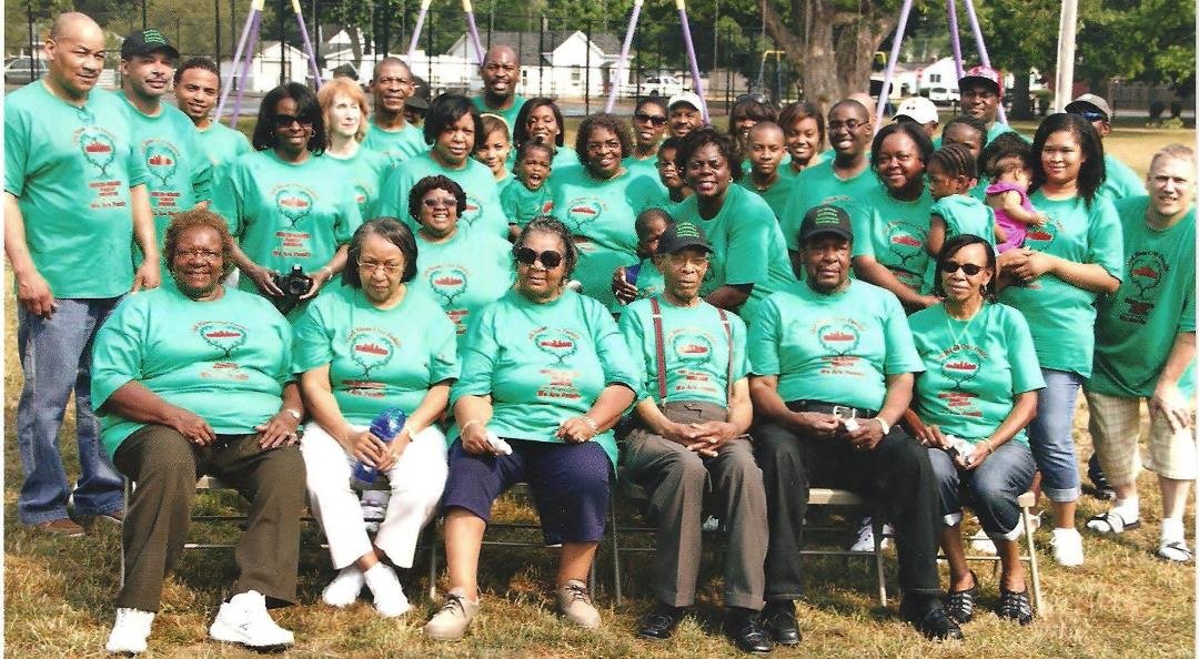 Uncle Ezra is the man sitting with the beard and a tissue in his hand, with black pants. I am so glad I went to the family reunion last year. That's the last
time I saw him.