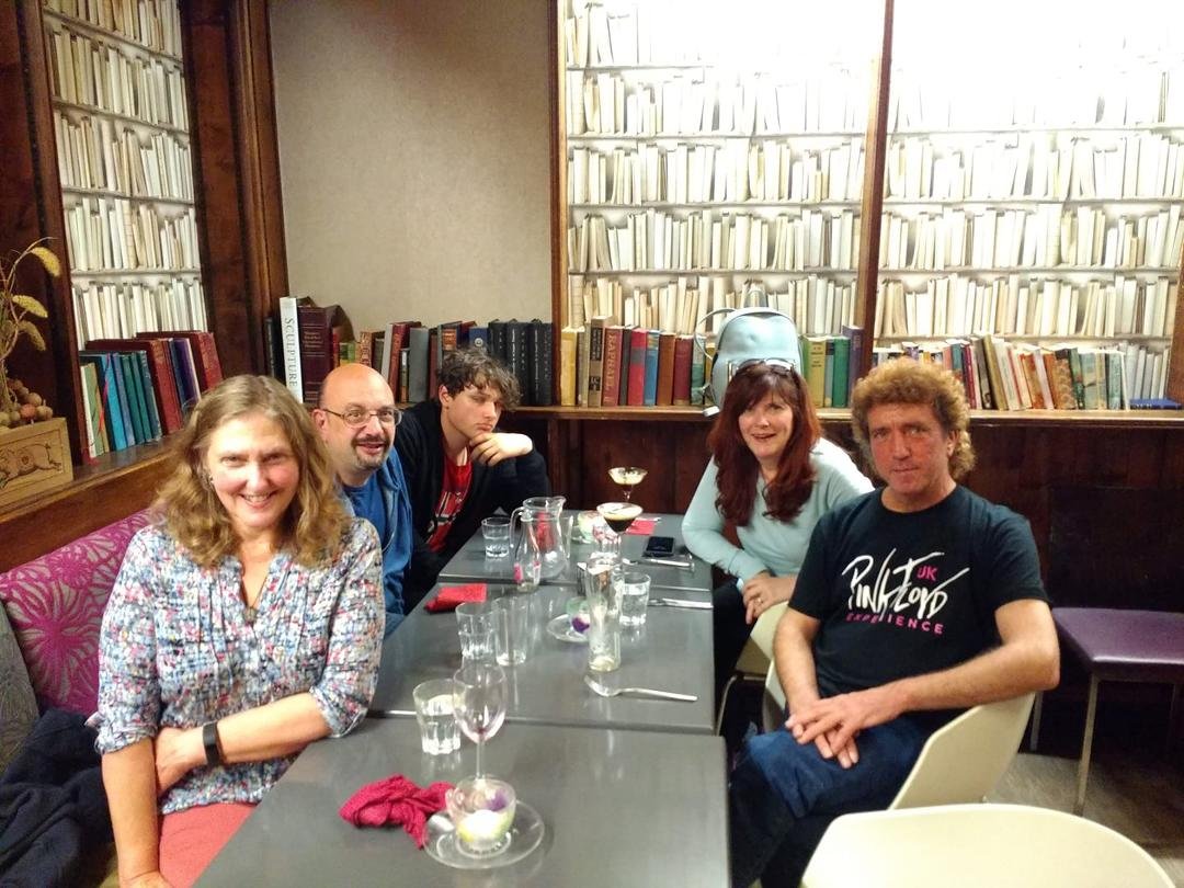 Delicious meal with friends.