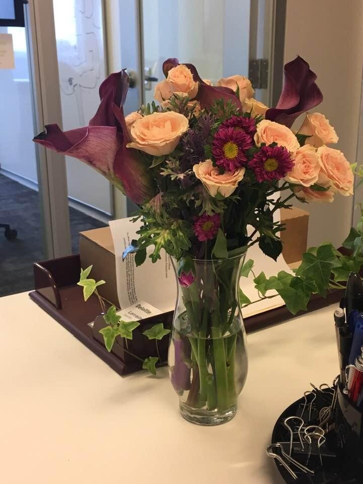 What a nice way to start the day—a thank you for coming into the office EXTRA early this morning for a meeting!