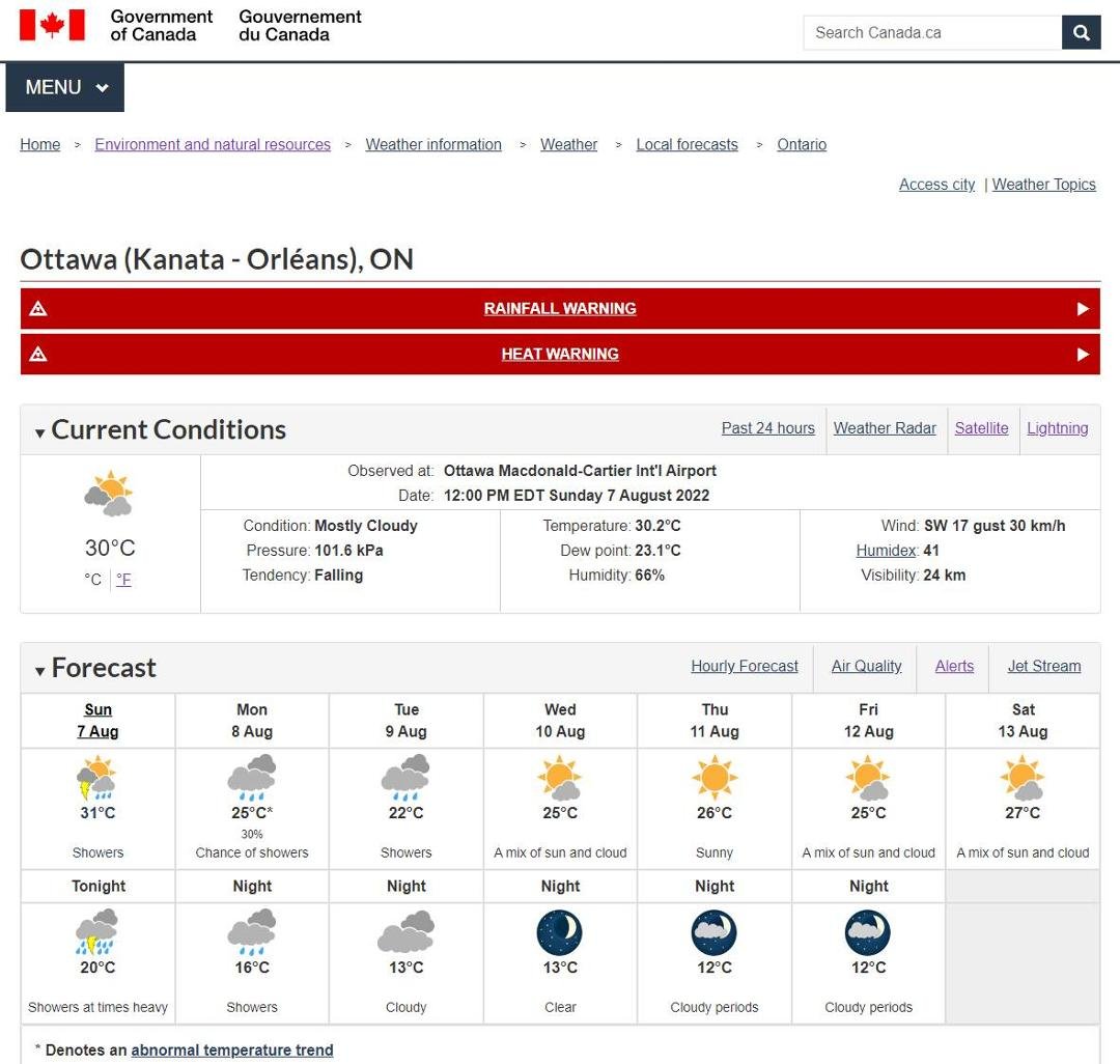 Just another day in Canada's (the worlds) most boring city.