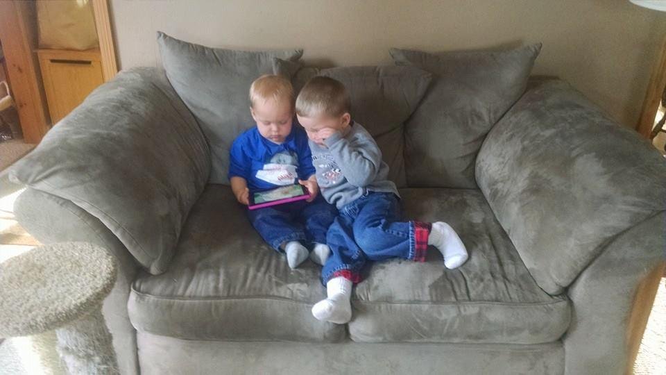 Busy at grandma's house