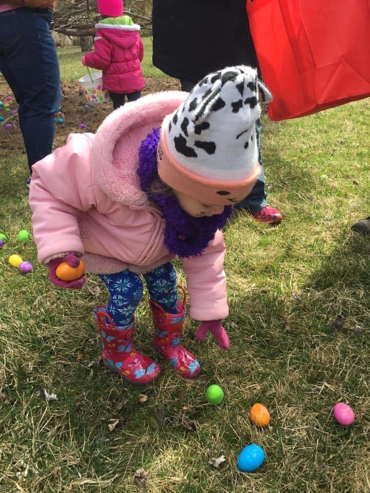 The Easter Egg Hunt Story
Today’s event of picking eggs by a two year old granddaughter with her mom, my daughter, was a true lesson on the meaning of giving, the season of Easter. Her daddy and grandpa were there as well