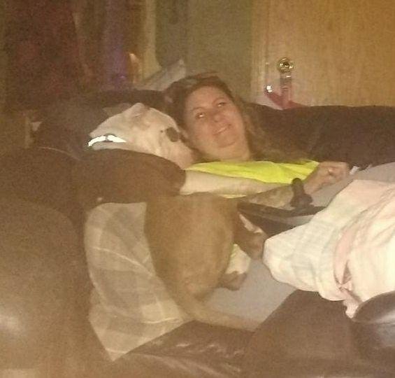 Awwe look at my puppy Petey.  He loves his mom.