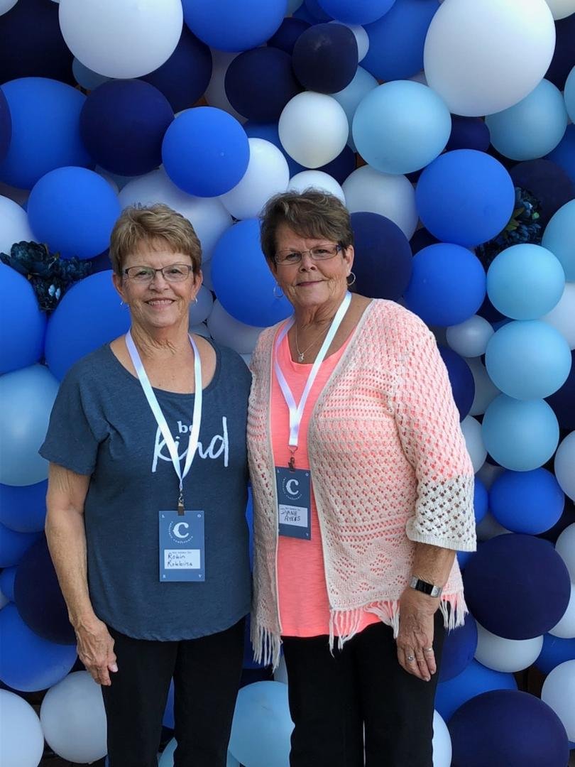 Robin & I enjoying the Cultivate Conference at Sandals Church in Riverside where Lysa Terkeurst is our guest speaker. 🙌❤😊