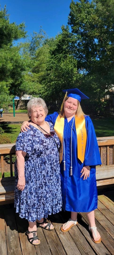 Lizzie's graduation... got thru without tears!!