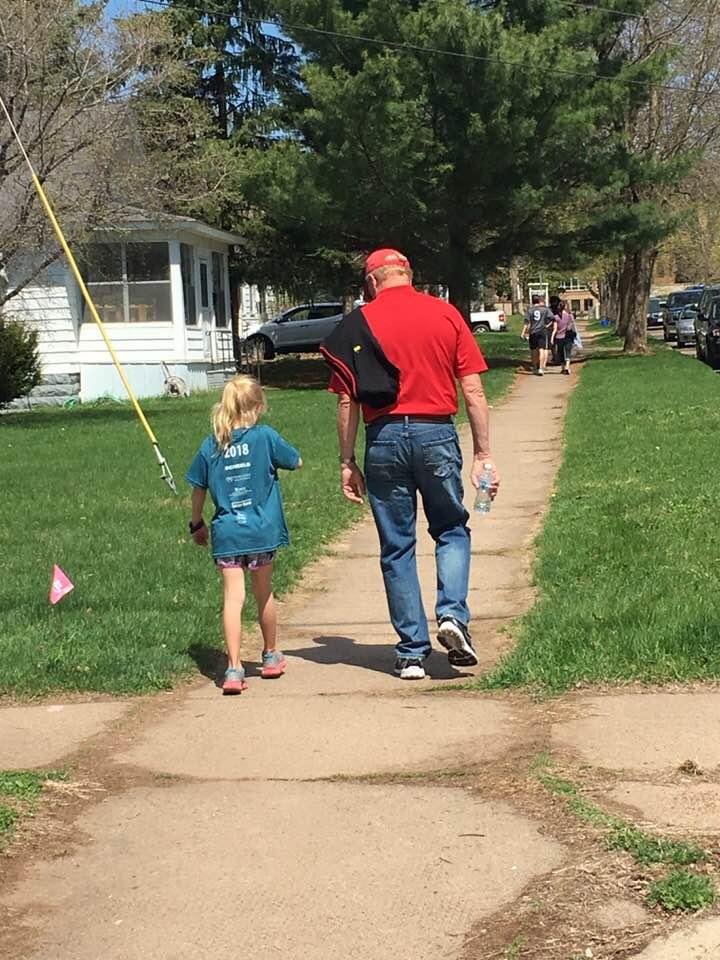 Grandpa and his girl.