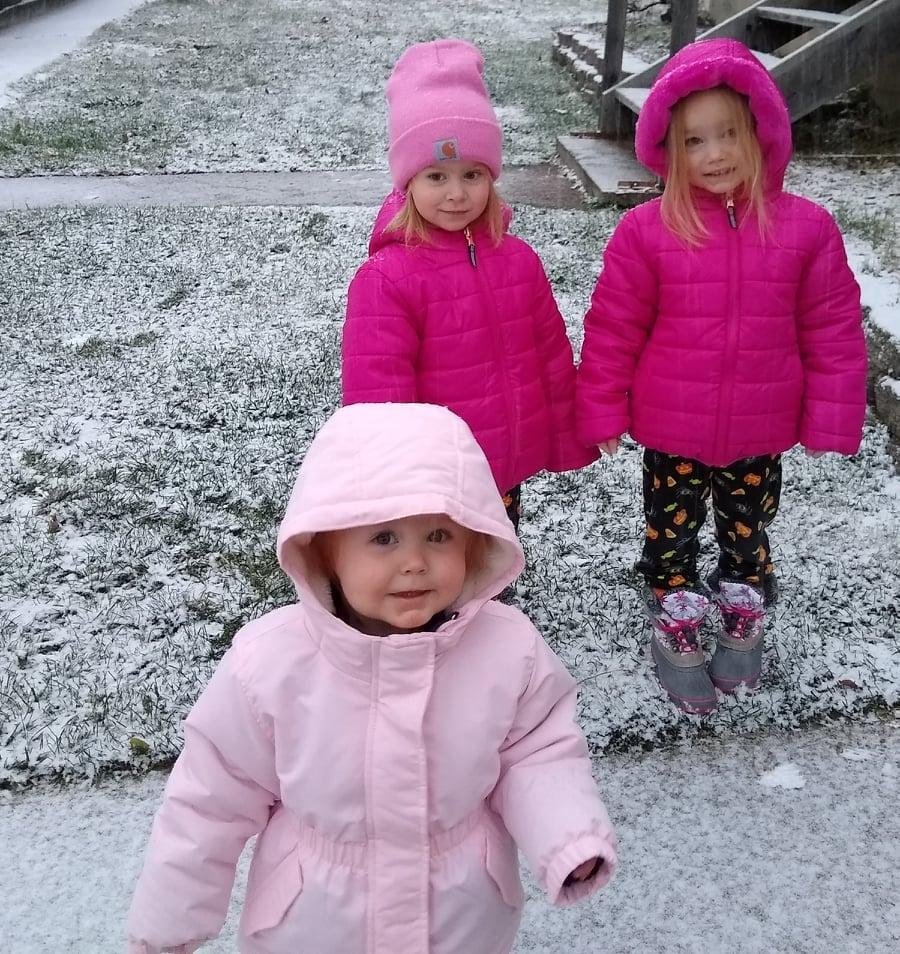 I wil try again to share a picture of three of my Idaho grand kids in the snow.