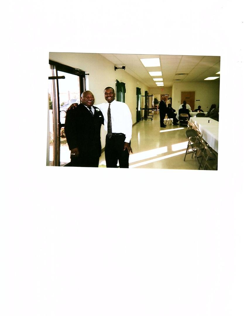 Derrick and Uncle Leon @ New Hope Baptist Church--Jackson,Tennessee..
