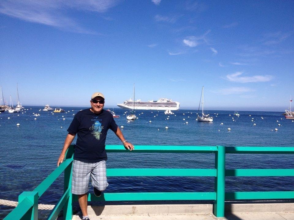 Greetings from Avalon, Santa Catalina Island. I left 1 island to come to another. We're on a 4 day Princess cruise from LA. Headed to Ensenada next. Adios amigos!