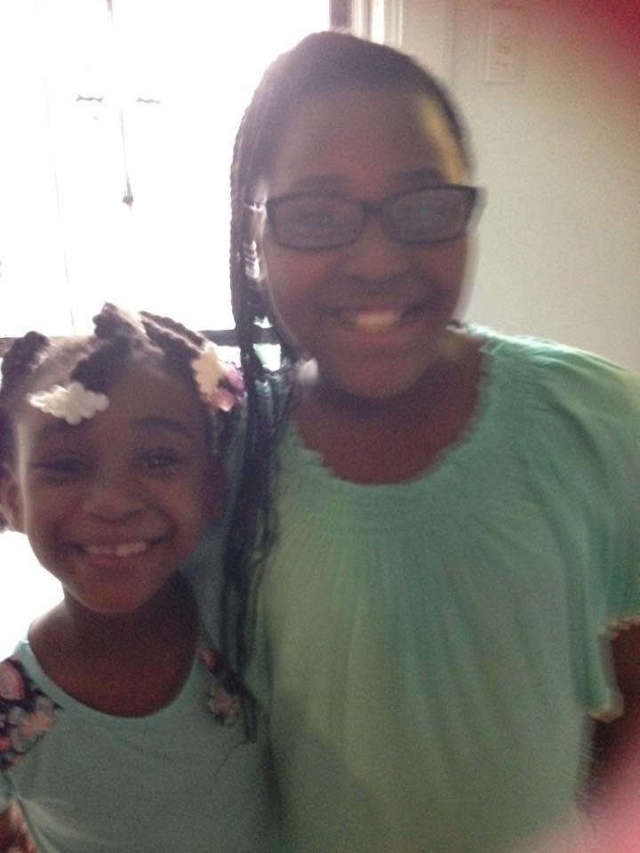 My two favorite girls, my great nieces Samiya and Summer.