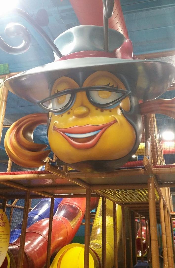 Grandma at the indoor park ...