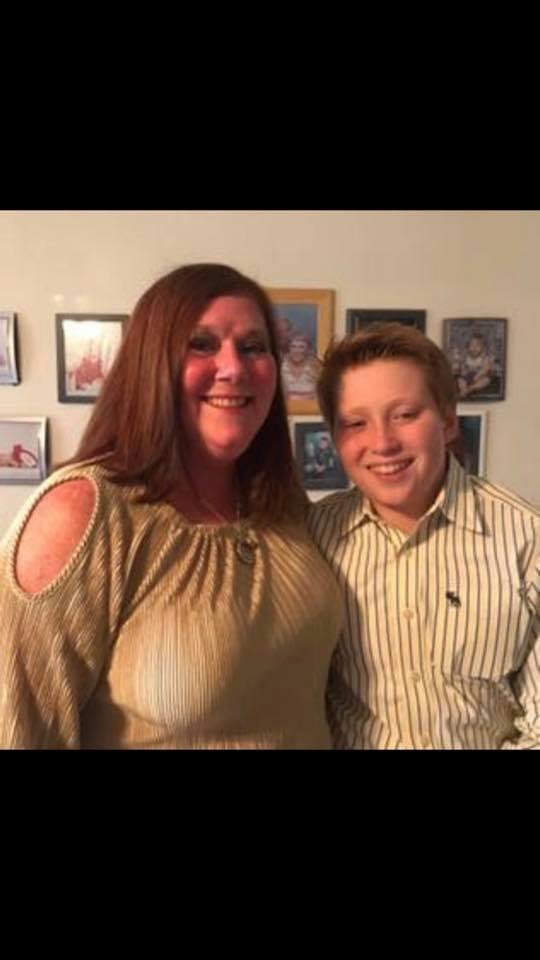 Mom and her boy!