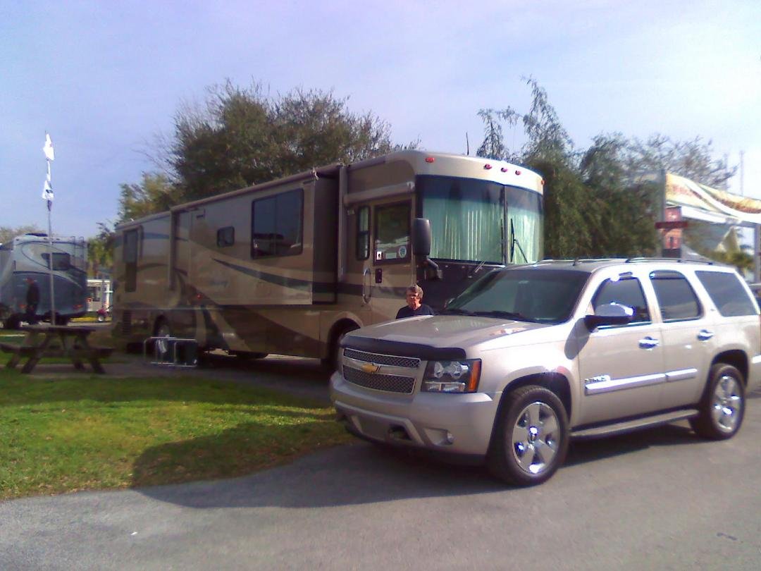 Cindys' early anniversery present, a new Tahoe, I spoil that girl, but she's my
bud........