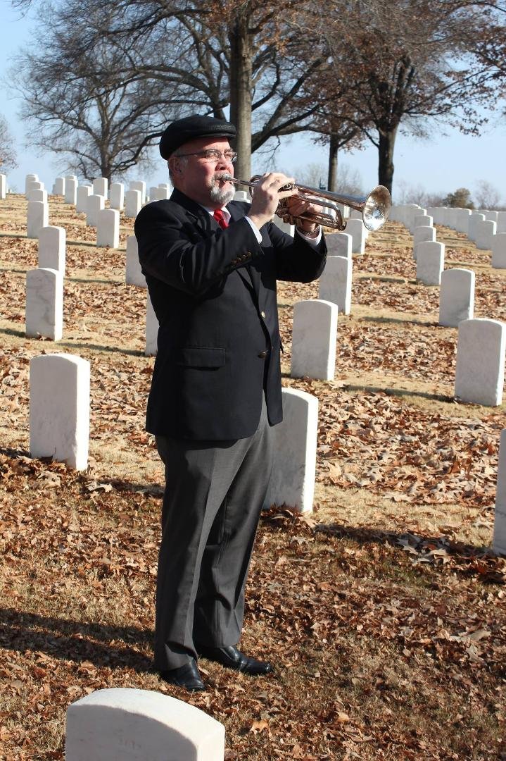 Saturday morning, December 13, I played Taps for the Wreaths Across America ceremony in the Little Rock National Cemetery. The ceremony was performed at the same time as other ceremonies across America honoring our fallen v