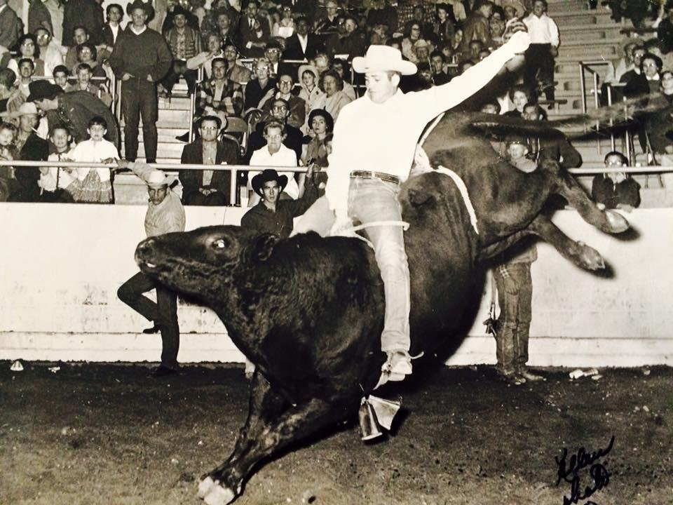 Dad when he was younger and rode in the rodeo