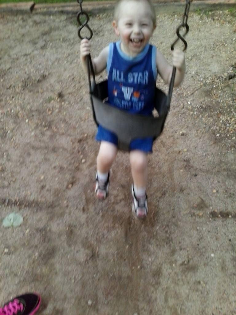 Anthony at the park having a blast