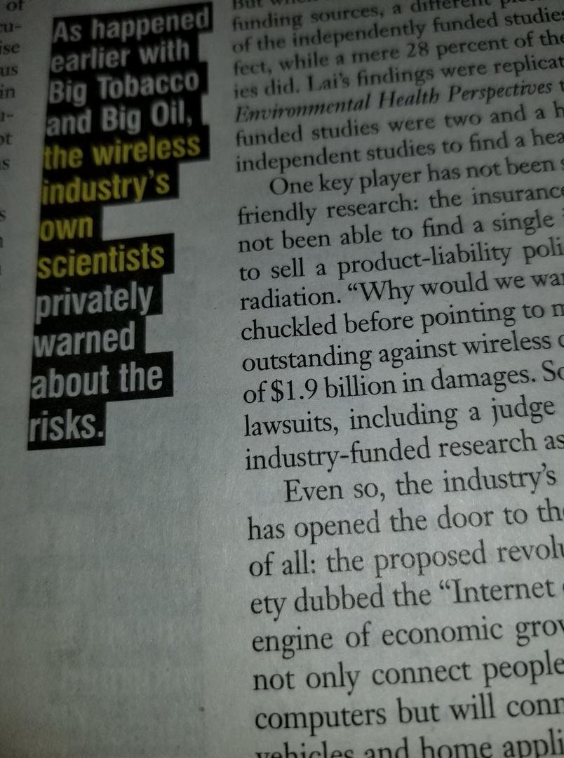That's cell phone risk!!!