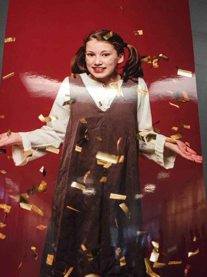 Proud gramma times two. Ella was in a fabulous play today at Anthony Middle School. She was fantastic