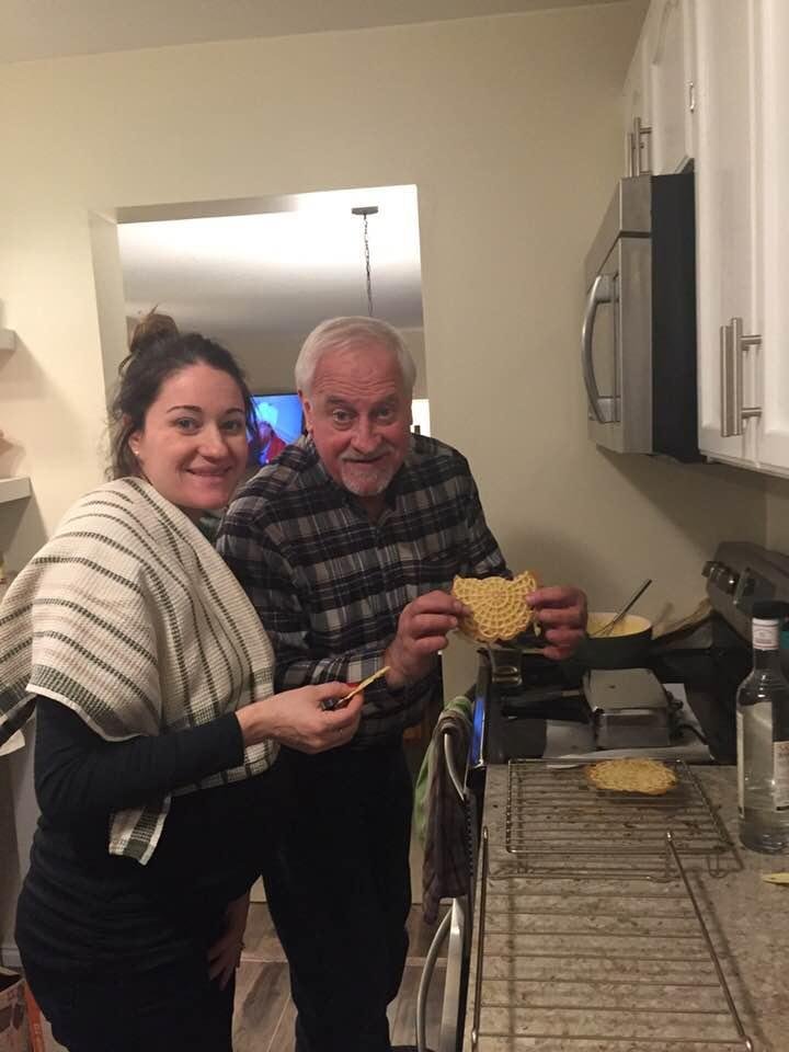 Christmas would not be Christmas without Pizzelles. Made with Nonna’s recipe and Auntie’s Belle’s pizzelle maker.