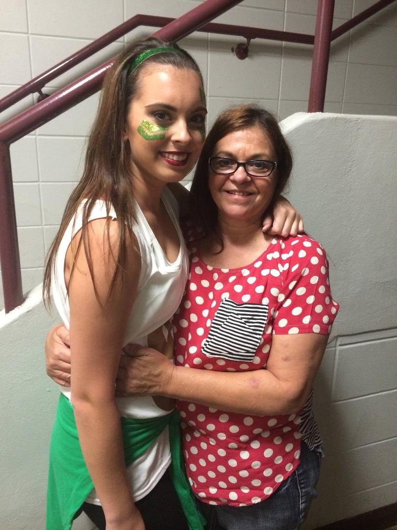 Me and baby girl Friday night. I love her to the moon and back