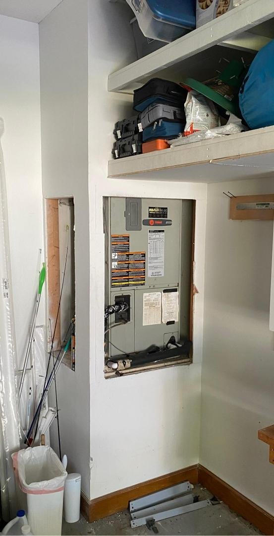 My HVAC guy send this pic. Who thought this was a good idea?