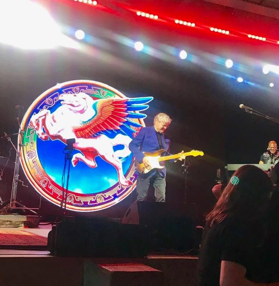 Barb and I listening to the Steve Miller Band. Great show.