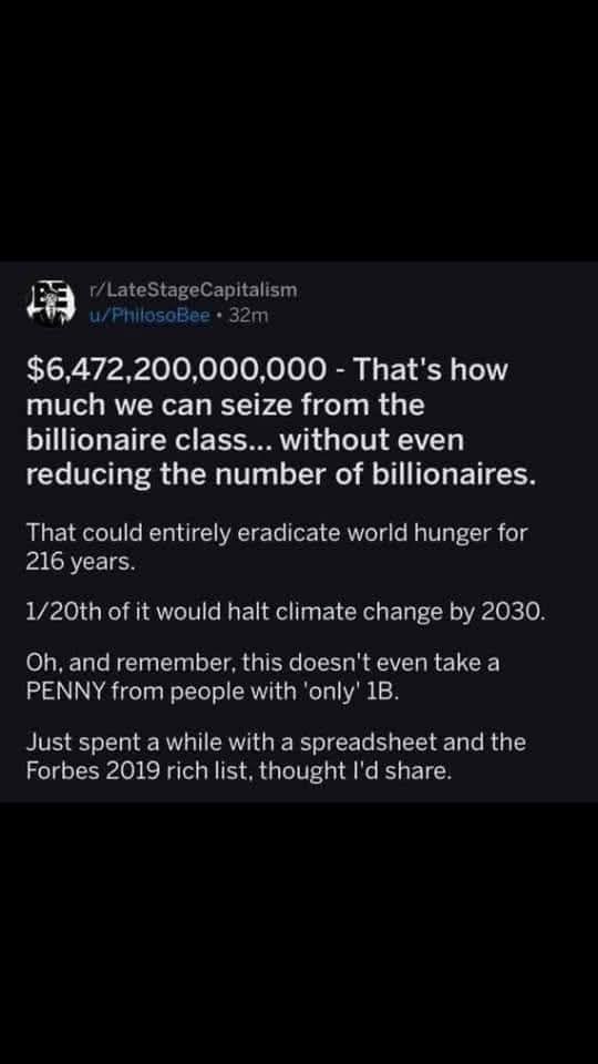 I wish i could understand why billionaires need these huge tax cuts we are robbing the rest of the country to get for them!!