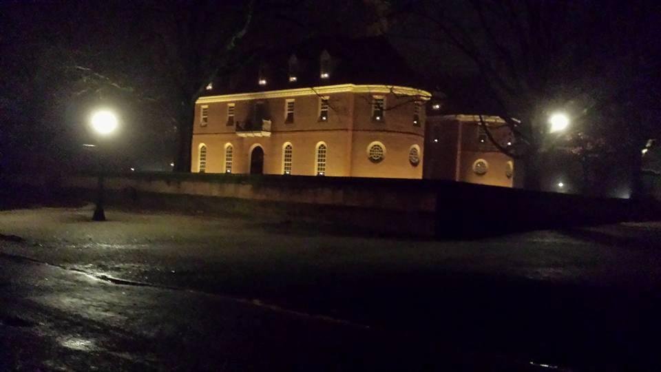 The Capitol at night, Williamsburg, VA