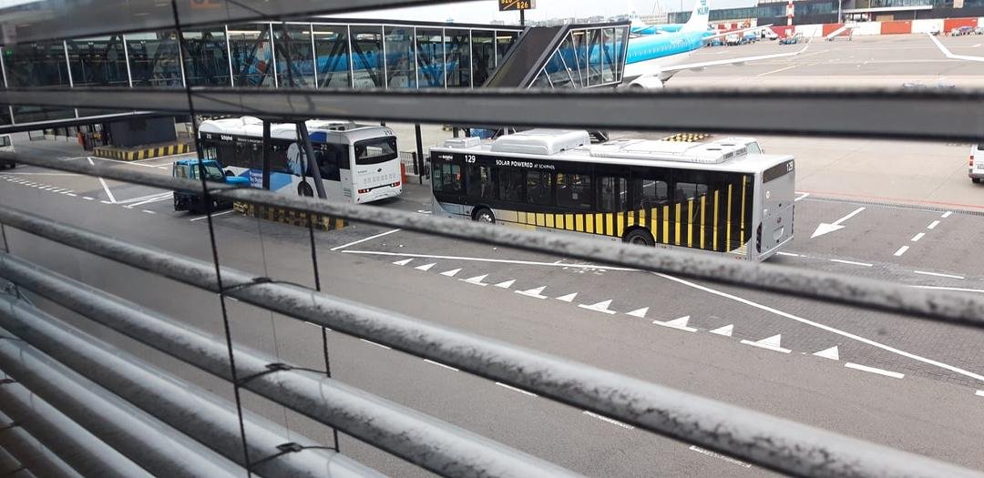 Solar or wind power buses.