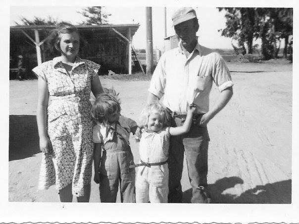 This is our mother Illa. She married very young and had six children. She worked side by side by our dad in the fields.She loved playing cards......playing Jax......and coloring with us girls. You could say that she grew up