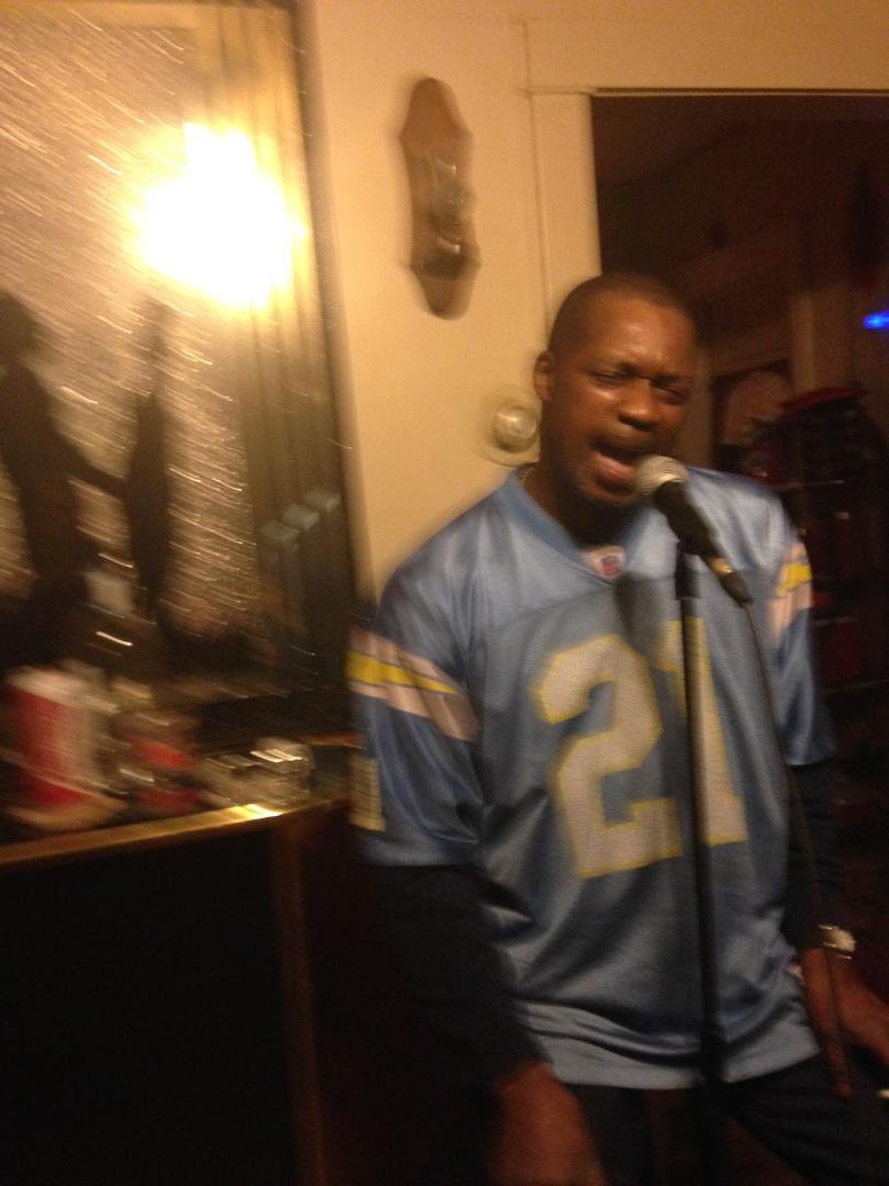 Dave trying to sing