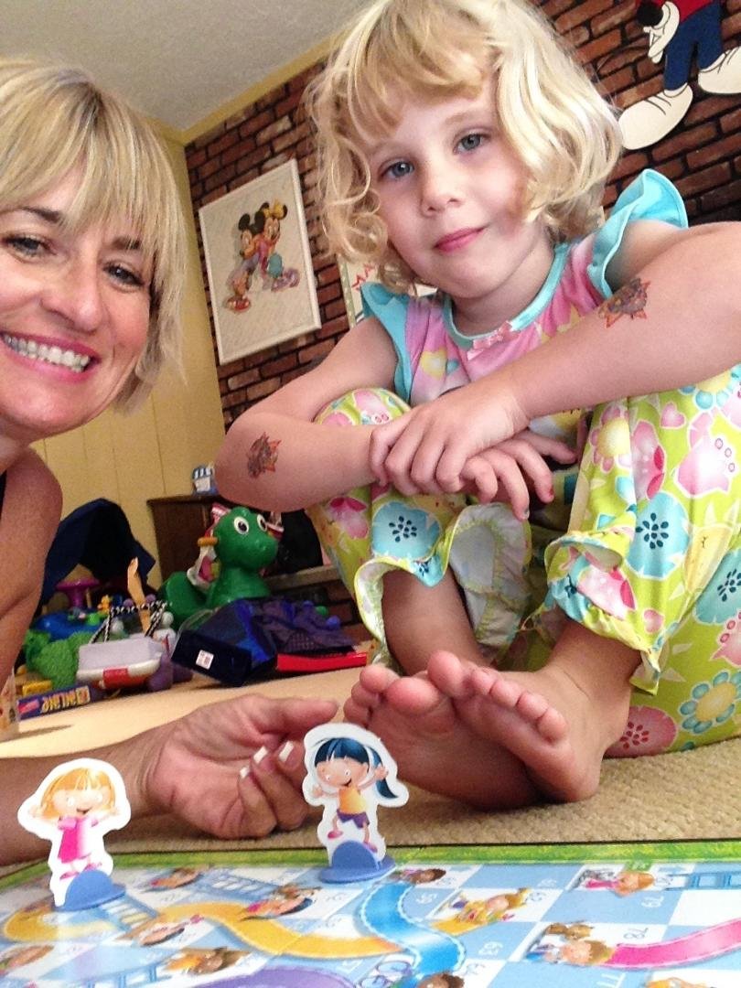 Chutes and Ladders with Reagan! Miss you❤️ Melissa Wreski