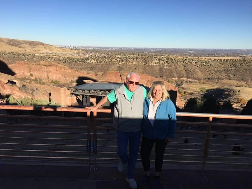At Red Rocks, Parks and Amphitheater in Morrison, Colorado with Kathy M Kurtz on Friday October 29, 2021.