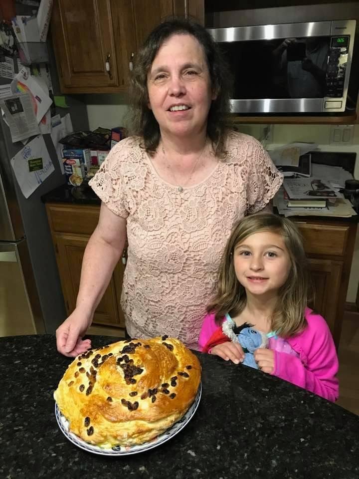 With two of my girls on Erev Rosh Hashana.